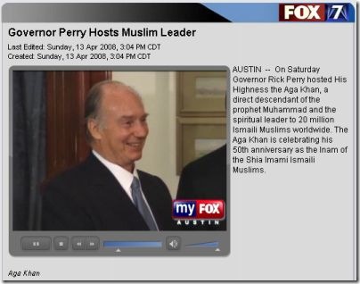 Governor Perry Hosts Muslim Leader