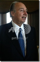 Imam (spirtual leader) of the Shia Imami Ismaili muslims, the Aga Khan speaks 