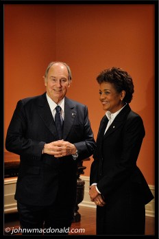 Governor General Welcomes His Highness the Aga Khan at Rideau Hall