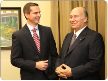 His Highness the Aga Khan with Premier Dalton McGuinty