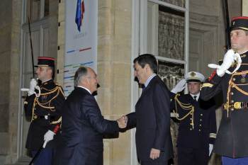 His Highness the Aga Khan meeting with Prime Minister François Fillon of France.