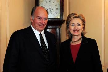 aga-khan-at-global-philanthropy-forum-with-hillary-clinton His Highness the Aga Khan meeting with The Honorable Hillary Rodham Clinton, United States Secretary of State, at the State Department.