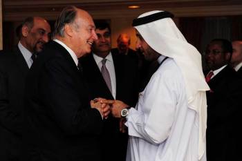 aga-khan-at-global-philanthropy-forum-with-walid-hareb His Highness the Aga Khan with Mr Walid Hareb, Chief Award Co-ordinator of the Zayed International Humanitarian Award at the Reception following the Keynote address.