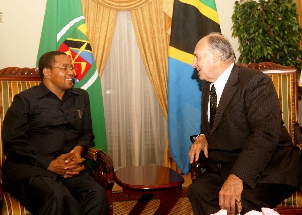 Jakaya Mrisho Kikwete with His Highness the Aga Khan