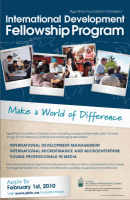 Aga Khan Foundation Canada International Development Fellowship Program Poster