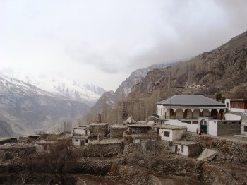 Attabad JamatKhana 4 pic taken after Jan 2010 landslide
