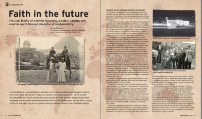 Lalji Family article in Sauder Viewpoints