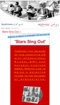 Roshan Social Programs Stars Sing Out