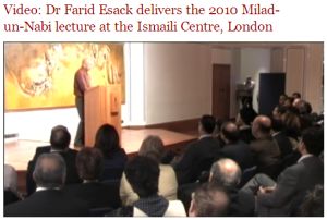 2010 Milad-un-Nabi lecture at the Ismaili Centre London 2010 Milad-un-Nabi lecture at the Ismaili Centre London by Dr Farid Esack