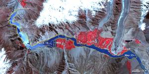 NASA: Landslide Lake in Northwest Pakistan