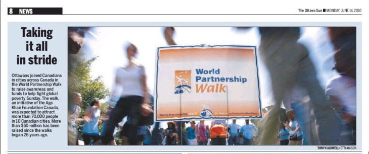 Ottawa WPW Coverage in Ottawa Sun - June 14th 2010 The Ottawa Sun: Taking It All In Stride