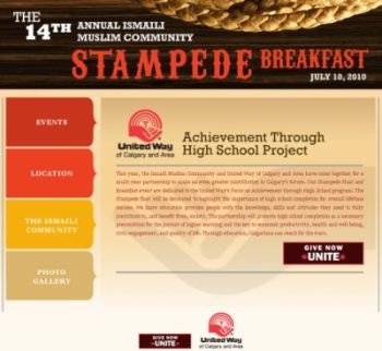 Calgary: The 14th Annual Ismaili Muslim Community Stampede Breakfast