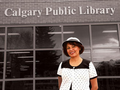 Calgary immigrant award winner Rossbina Nathoo