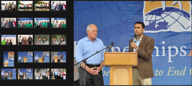Illinois Governor Pat Quinn with Eboo Patel at Chicago Partnership Walk 2010