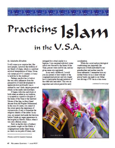 Practicing Islam in the USA - by Jalaledin Ebrahim