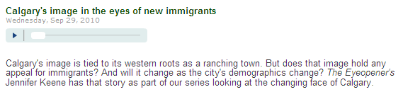 calgary-cbceyeopener CBC Radio - Calgary Eyeopener - Reference to participation of Ismailis in the Stampede Parade