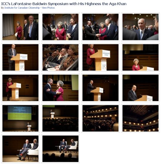 Photographs: ICC's LaFontaine-Baldwin Symposium with His Highness the Aga Khan