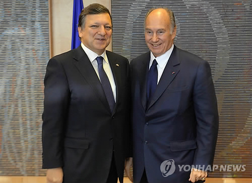 His Highness the Aga Khan in Brussels, Belgium