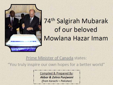 Recollecting All Major Activities Performed by Hazar Imam in the Year 2010