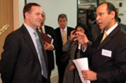 AKDN delegation visits NZ Prime Minister John Key in Wellington, Dec 2009