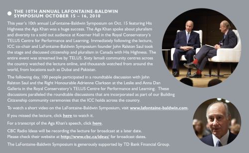 Institute for Canadian Citizenship - Newsletter Institute for Canadian Citizenship - Newsletter