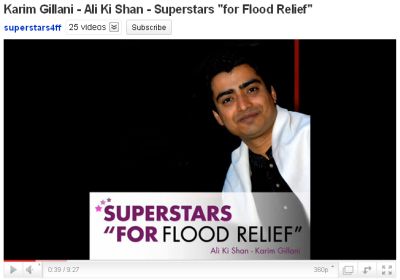Karim Gillani - Ali Ki Shan - Superstars "for Flood Relief" Karim Gillani - Ali Ki Shan - Superstars "for Flood Relief"