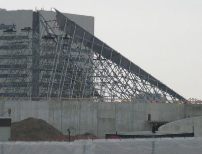Construction update - Aga Khan Museum and Ismaili Centre Toronto - Jamatkhana Hall roof going up!
