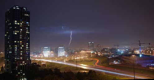 Construction update - Aga Khan Museum and Ismaili Centre Toronto - Nightshot - photoCobby17-Flickr