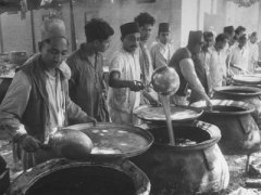 Men Preparing Food For 20,000 People During Aga Khan Diamond Jubilee