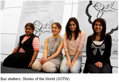 Ismaili Youth Arts Initiative and London Transport Museum create bus shelter displays Ismaili Youth Arts Initiative and London Transport Museum create bus shelter displays