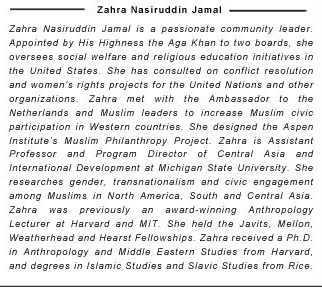 Zahra Nasiruddin Jamal: I Speak For Myself