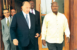 New Vision Uganda: President receives The Aga Khan