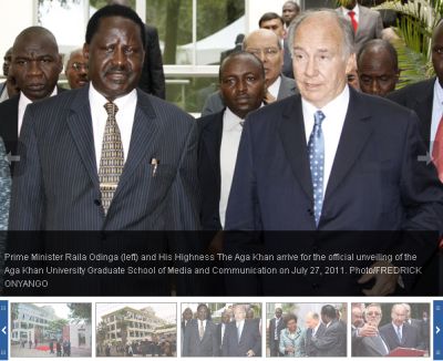 Daily Nation Gallery: Aga Khan launches media graduate school in Kenya