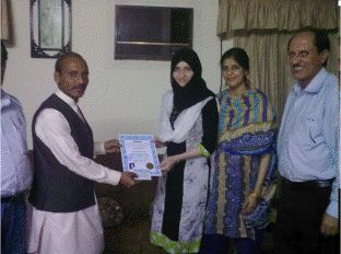 Credential awarding cermoney to Ambassador Aliya Harir