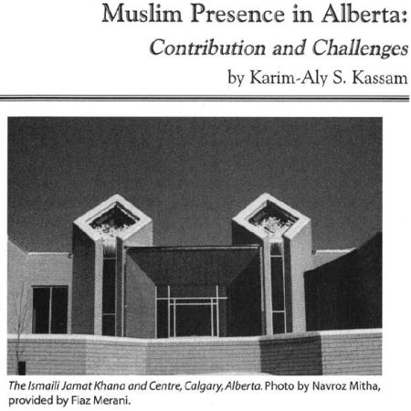 Muslim Presence in Alberta: Contribution and Challenges - by Karim-Aly Kassam