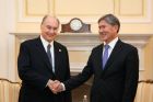 Aga Khan Attends Inauguration of Kyrgyz President, Discusses Development Activities