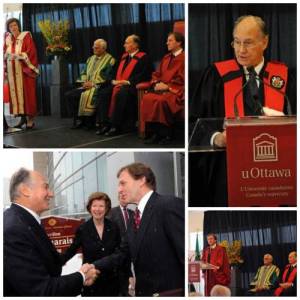 AKDN Photographs: His Highness the Aga Khan receives honorary doctorate from the University of Ottawa
