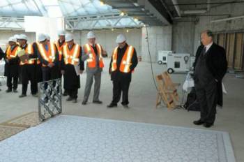 Gallery: Mawlana Hazar Imam and Prince Amyn visit Wynford Drive construction site