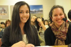 Coquitlam students Selin Jessa and Zoya Jiwa introduce school board to TED