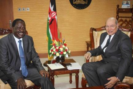 Prime Minister Raila Odinga meets Mr. Aziz Bhaloo