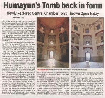 Humayun's Tomb back in form