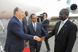 The Ismaili: Mawlana Hazar Imam arrives for opening of Bujagali Hydropower and to mark 50 years of Uganda’s independence The Ismaili: Mawlana Hazar Imam arrives for opening of Bujagali Hydropower and to mark 50 years of Uganda’s independence