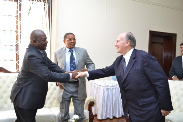 His Highness the Aga Khan in Arusha for opening of EAC headquarters