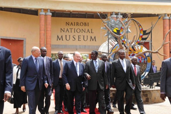 Raila Odinga with HH The Aga Khan