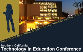 Keynote Speaker Rahim Rajan of the Bill and Melinda Gates Foundation presents at the Southern California Technology in Education Conference