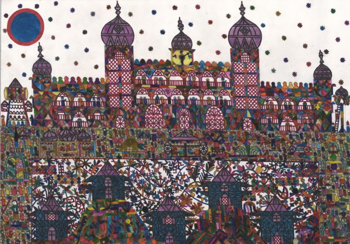 Artistic rendering of Kharadar Jamatkhana, Karachi Artistic rendering of Kharadar Jamatkhana, Karachi