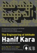 Hanif Kara presents on "The Engineering of Attitude" at the American University of Beirut