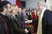 Canada: Prime Minister Stephen Harper announces the creation of the Office of Religious Freedom Prime Minister Harper shaking hands with the audience in attendance for the launch of the Office or Religious Freedom.