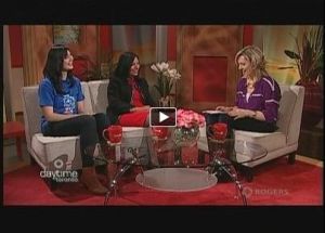 Aga Khan Foundation Canada: Rumina Velshi and Samantha Burton with Val Cole of Daytime TV Aga Khan Foundation Toronto City Chairperson Rumina Velshi with Val Cole of Daytime TV