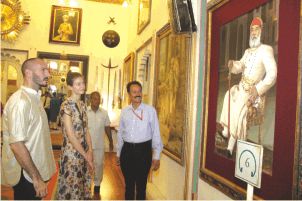 June 2012: Visit of HH Prince Rahim Aga Khan to City Palace Museum, Udaipur, India Prince Rahim Aga Khan and Ms Kendra Spears Fateh Prakash Palace Udaipur